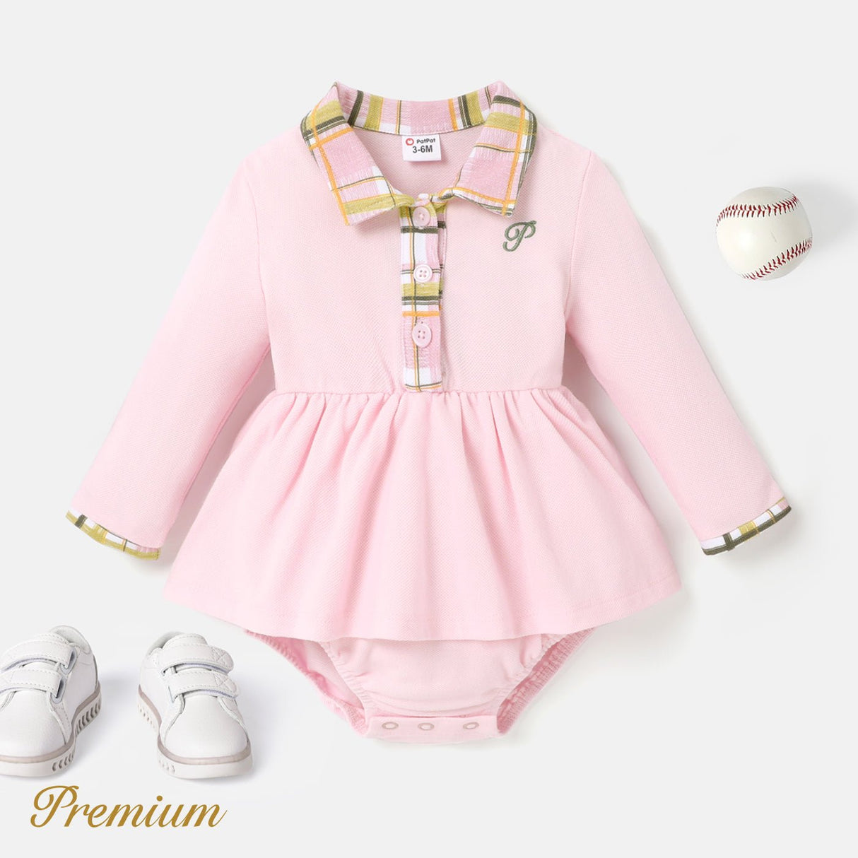 100% Cotton Elegant Baby Girl Romper with Button - MomYom PK