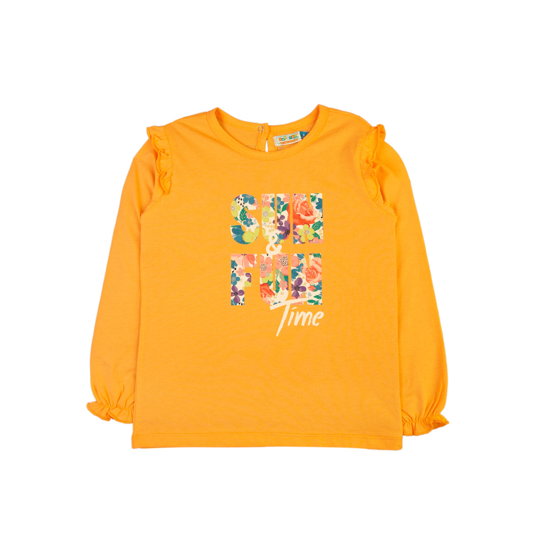 Yellow 'Sun & Fun Time' Shirt