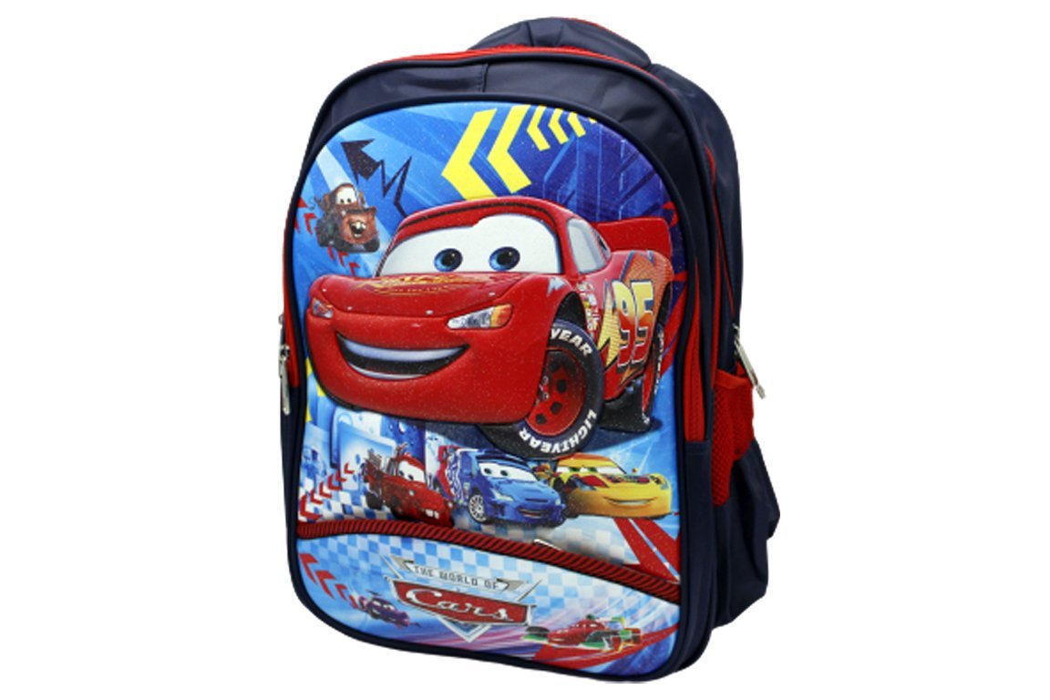 Mc Queen Cars School Bag For Grade-1 And Grade-2 (16013)