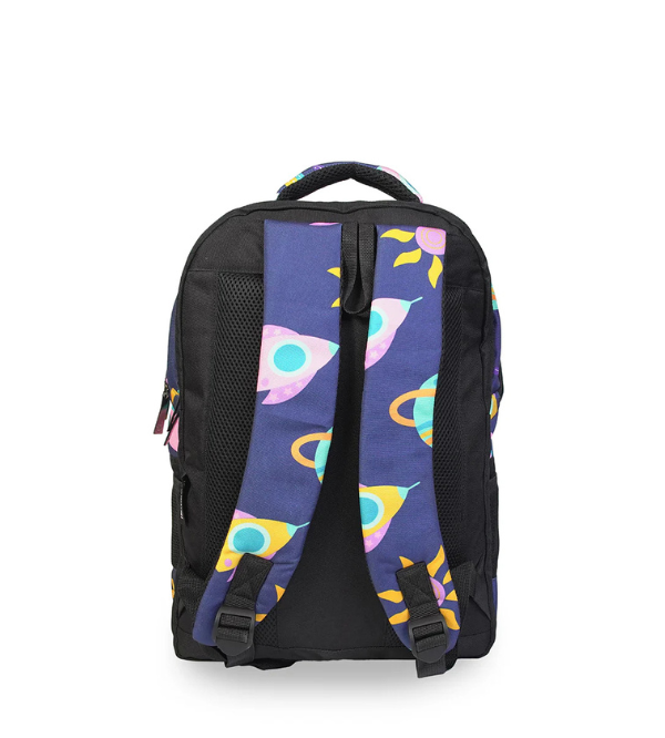 Bembel Space 16-inch Premium Quality School & Laptop Backpack for Kids & Teens - Galaxy Design (100277)