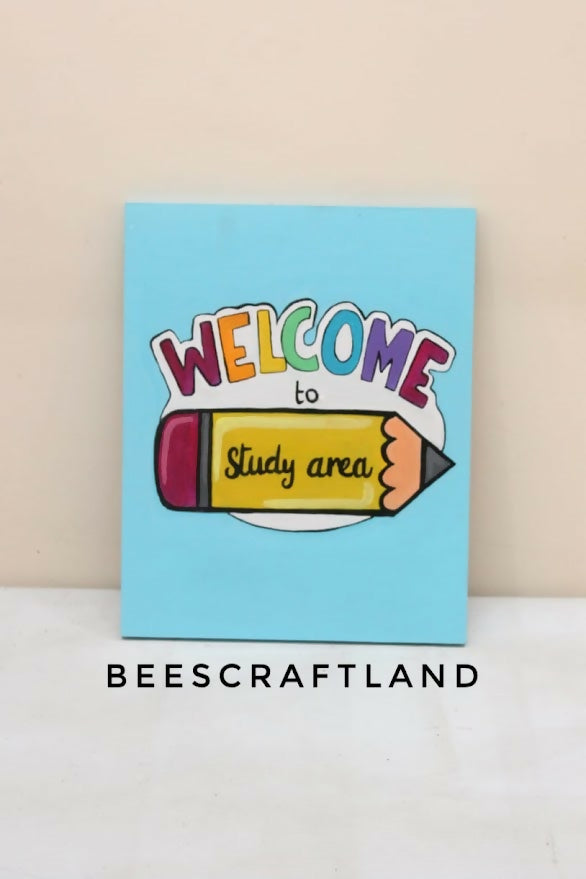 Study area welcome sign