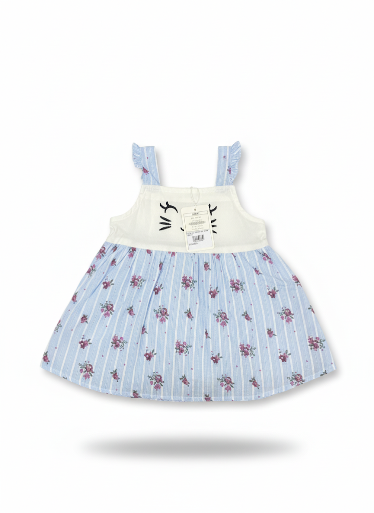 Frock Cat Emro Blue Stripe Infant