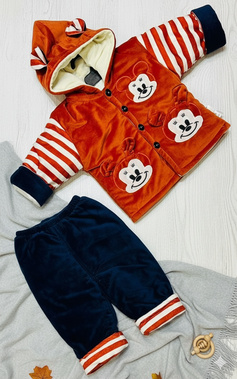 Striped Mickey Mouse Winter Outfit