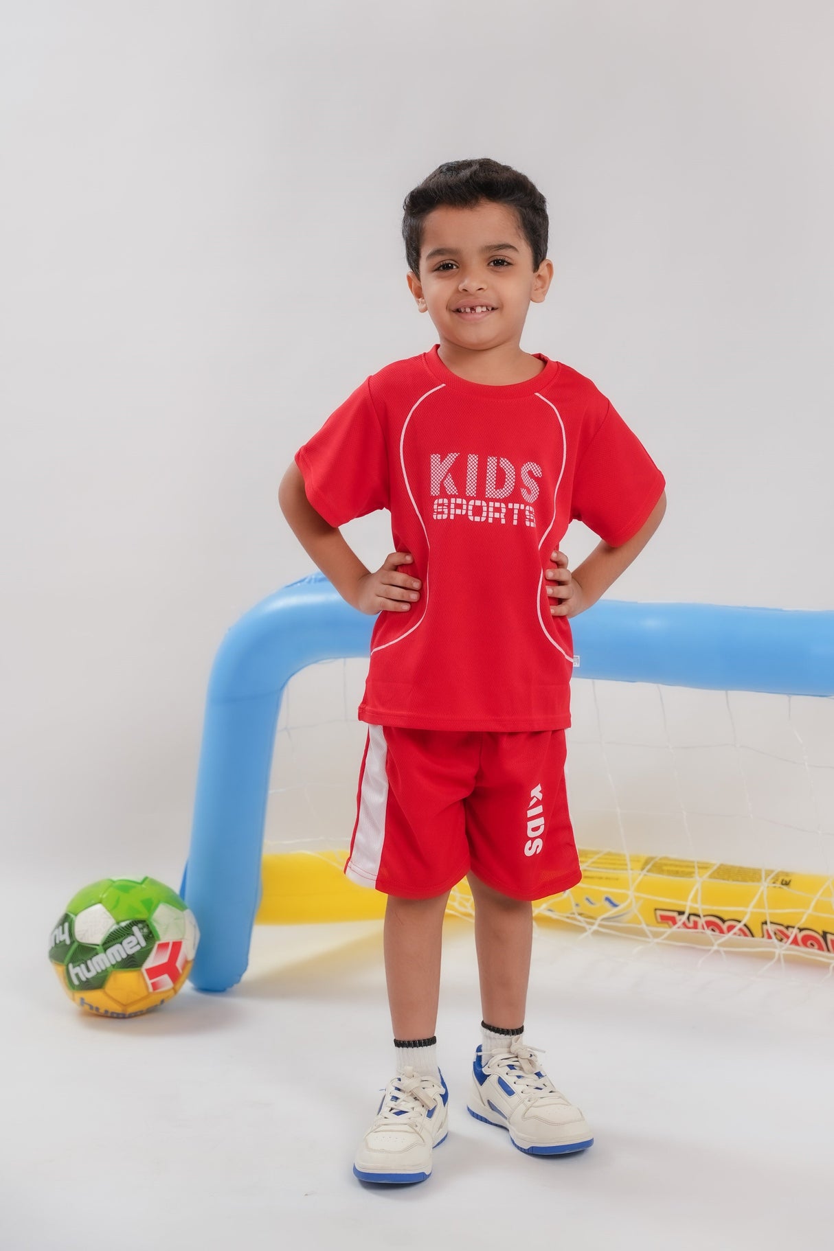 Red FIFA 2 PC Boys Sports Clothing