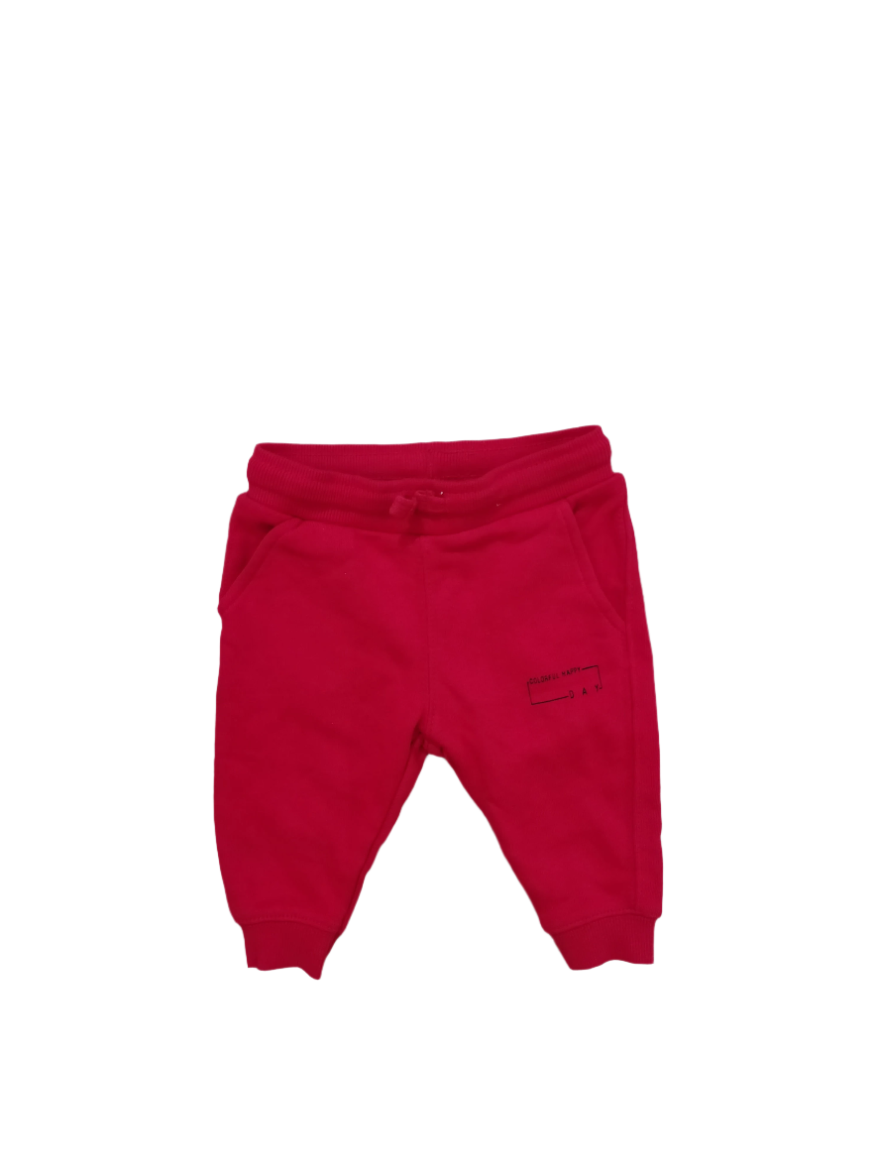 Red Zara branded terry trouser
