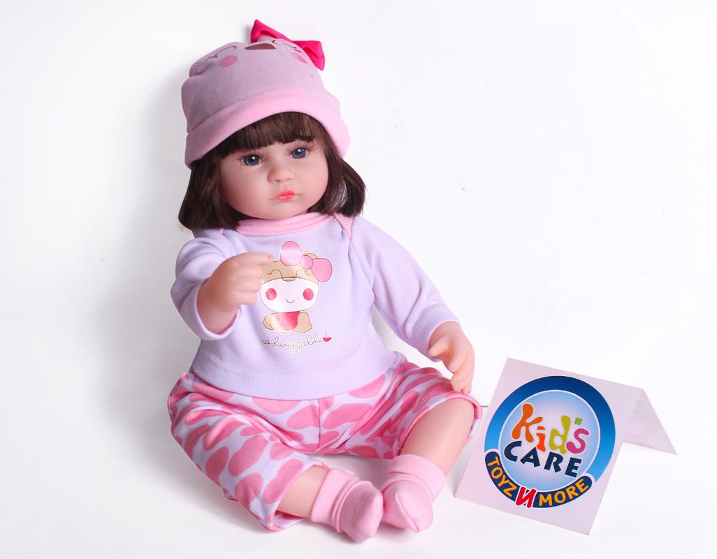 16-inch Lifelike Silicone Doll With Pacifier (KC5767C)