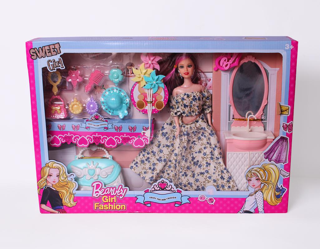 Bendable Doll Fashion Girl With Accessories (LX2248)
