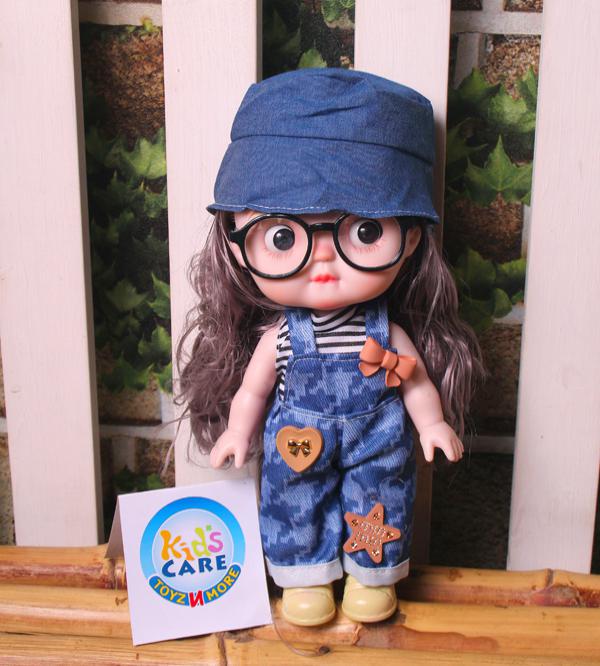 Adorable 10 Inch Lifelike Doll with Glasses (KC5849)