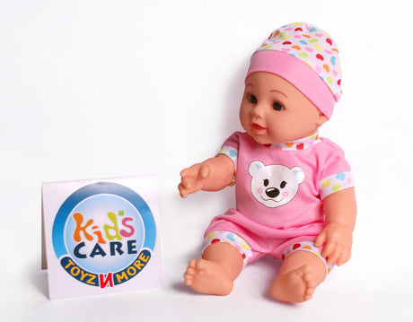 12-inch Soft Rubber Doll With Sounds and Transparent Backpack (KC5737)