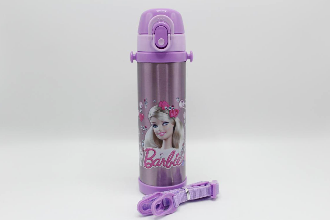 Barbie Purple Thermal Metallic Water Bottle (GX-500)