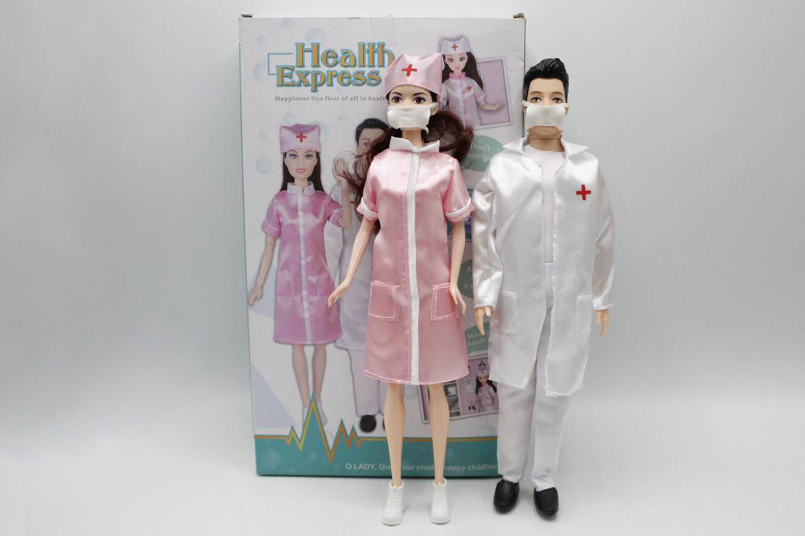 Doctor And Nurse Doll Set (03YBC191)