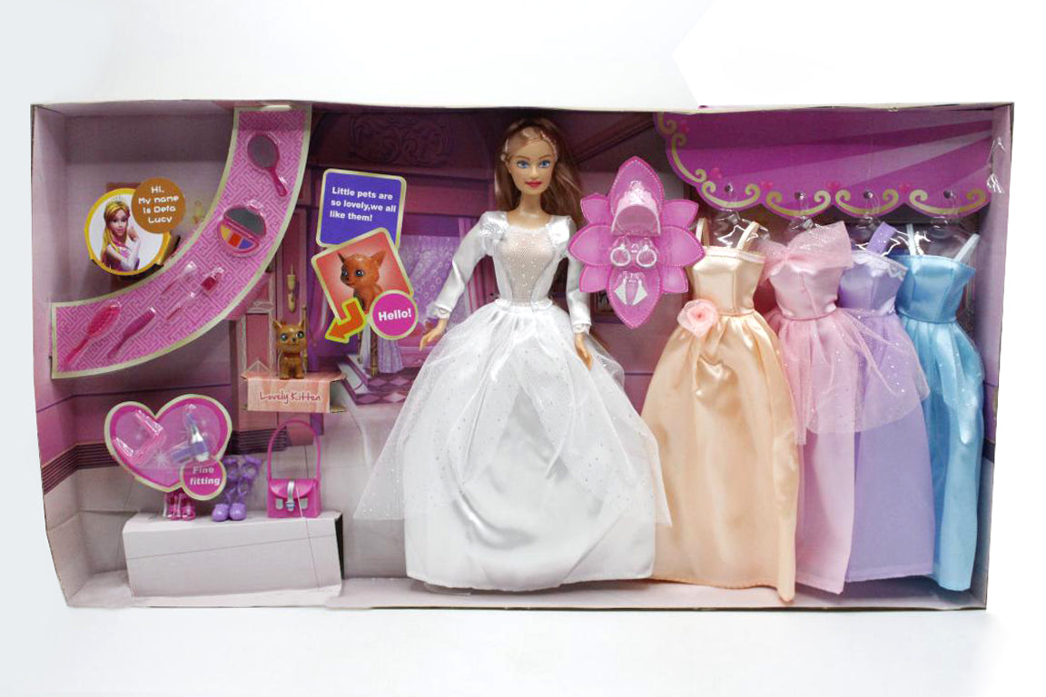 Defa Lucy Doll Set With Dresses (6073B)
