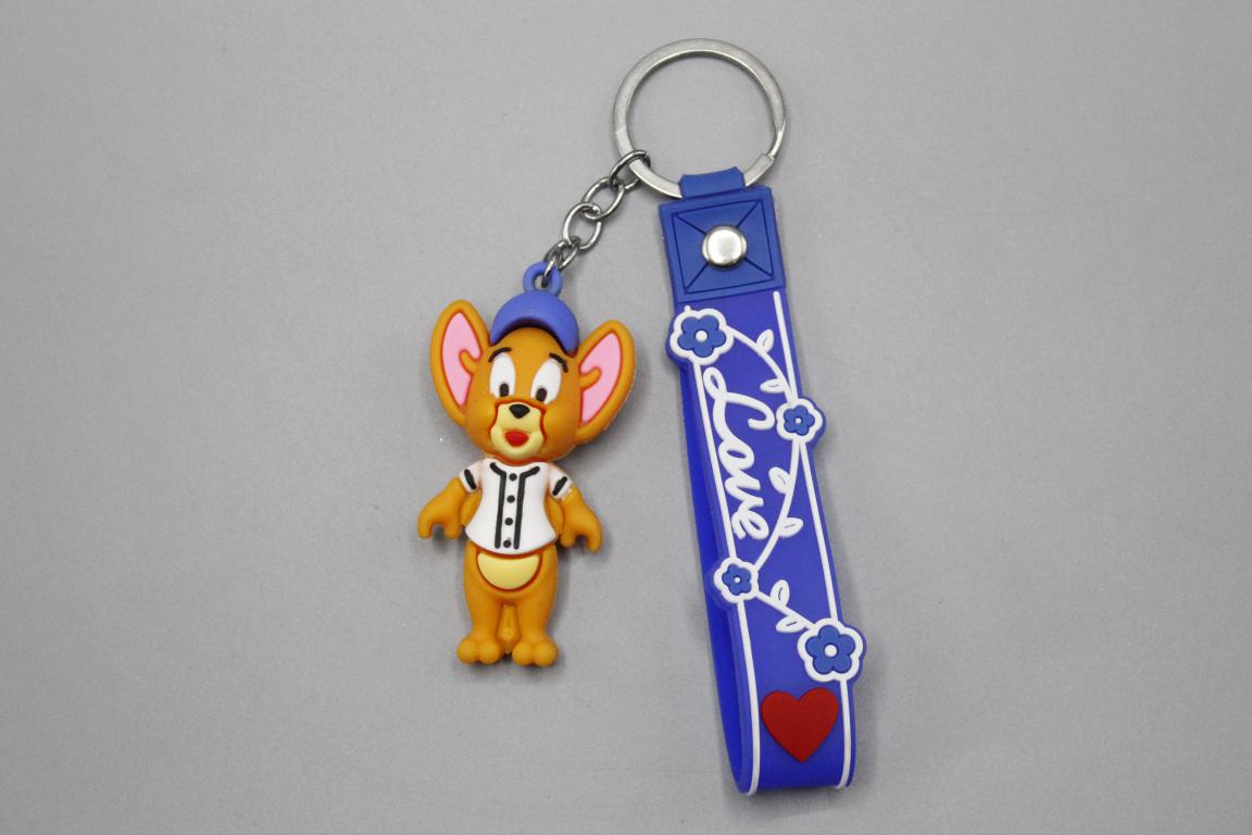 Jerry PVC Keychain with Bracelet (KC5367D)