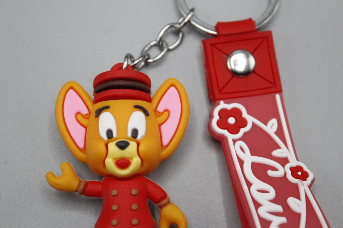 Jerry PVC Keychain with Bracelet (KC5367D)