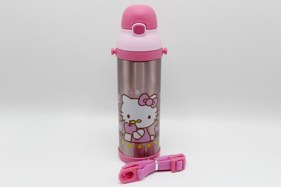 Hello Kitty Pink Thermal Metallic Water Bottle (MT-500)