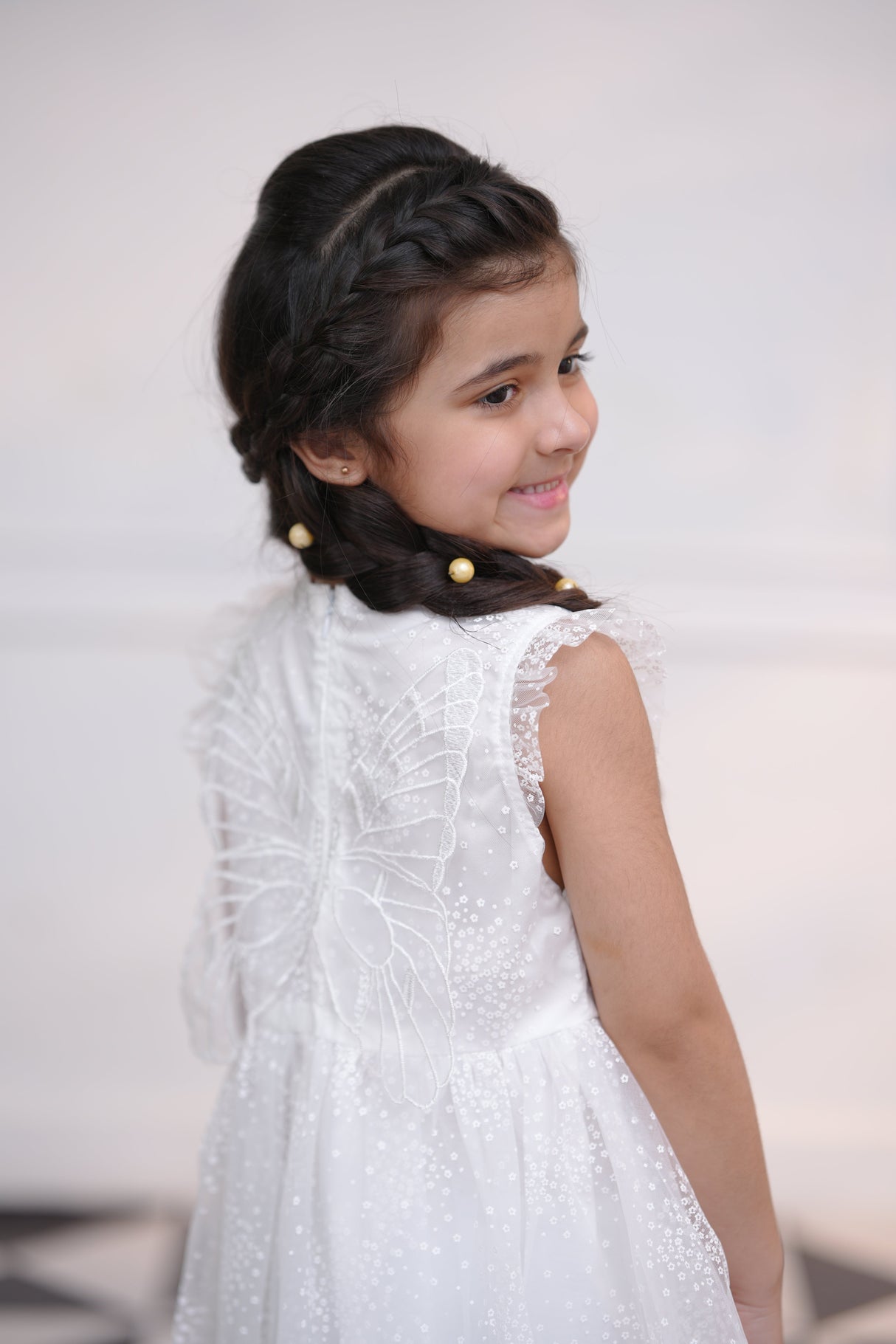 Butterfly White Frock