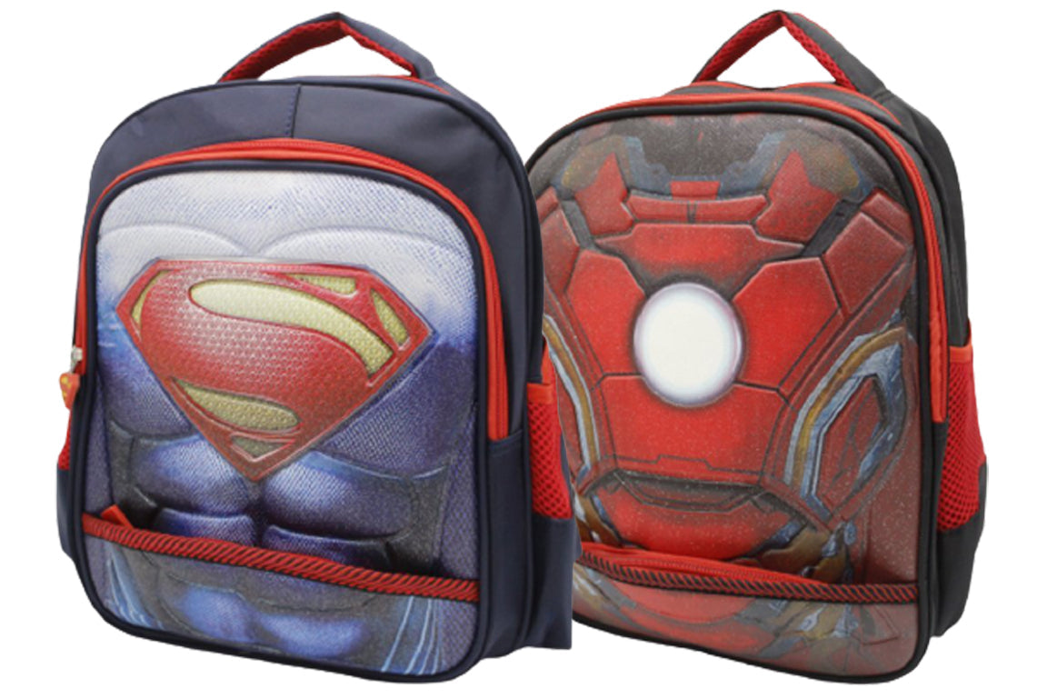 Superman / Iron Man School Bag For KG-1 & KG-2 (12013)