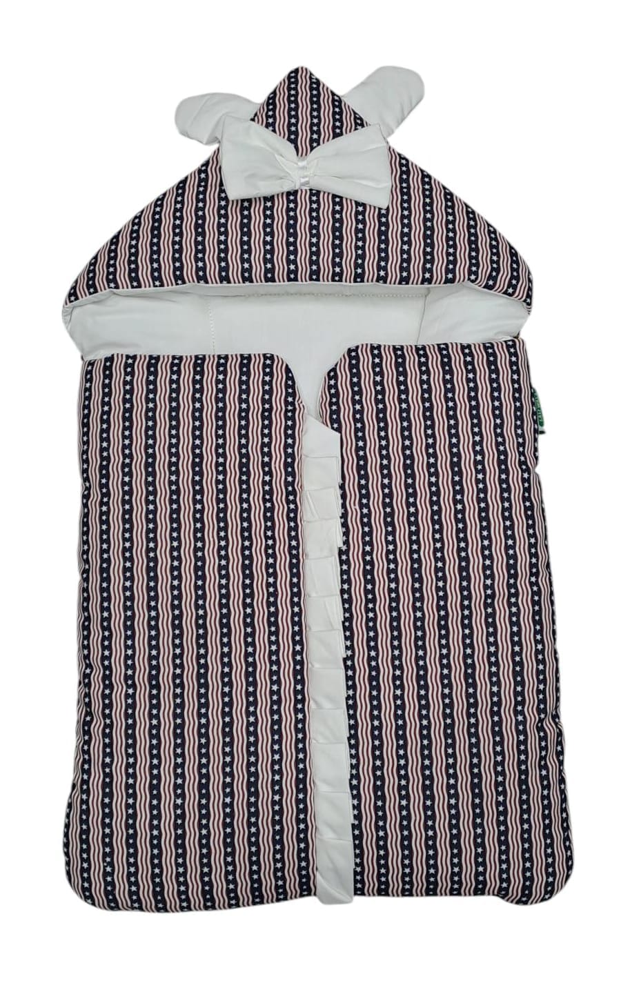 Baby Carry Nest Striped Star Print with Bow Design