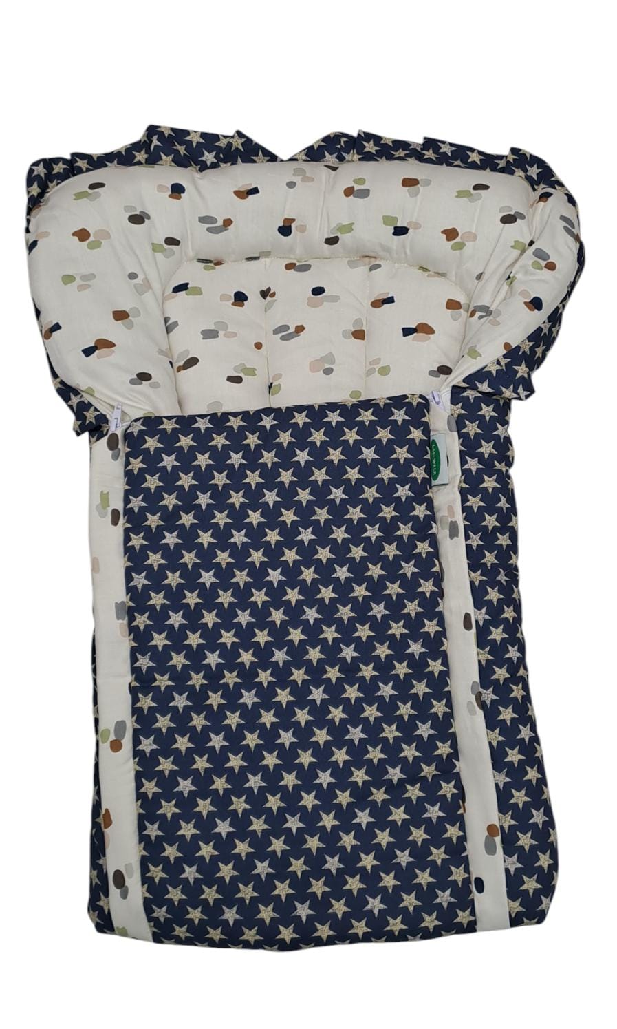 Baby Carry Nest Dual Print with Stars & Abstract Pattern