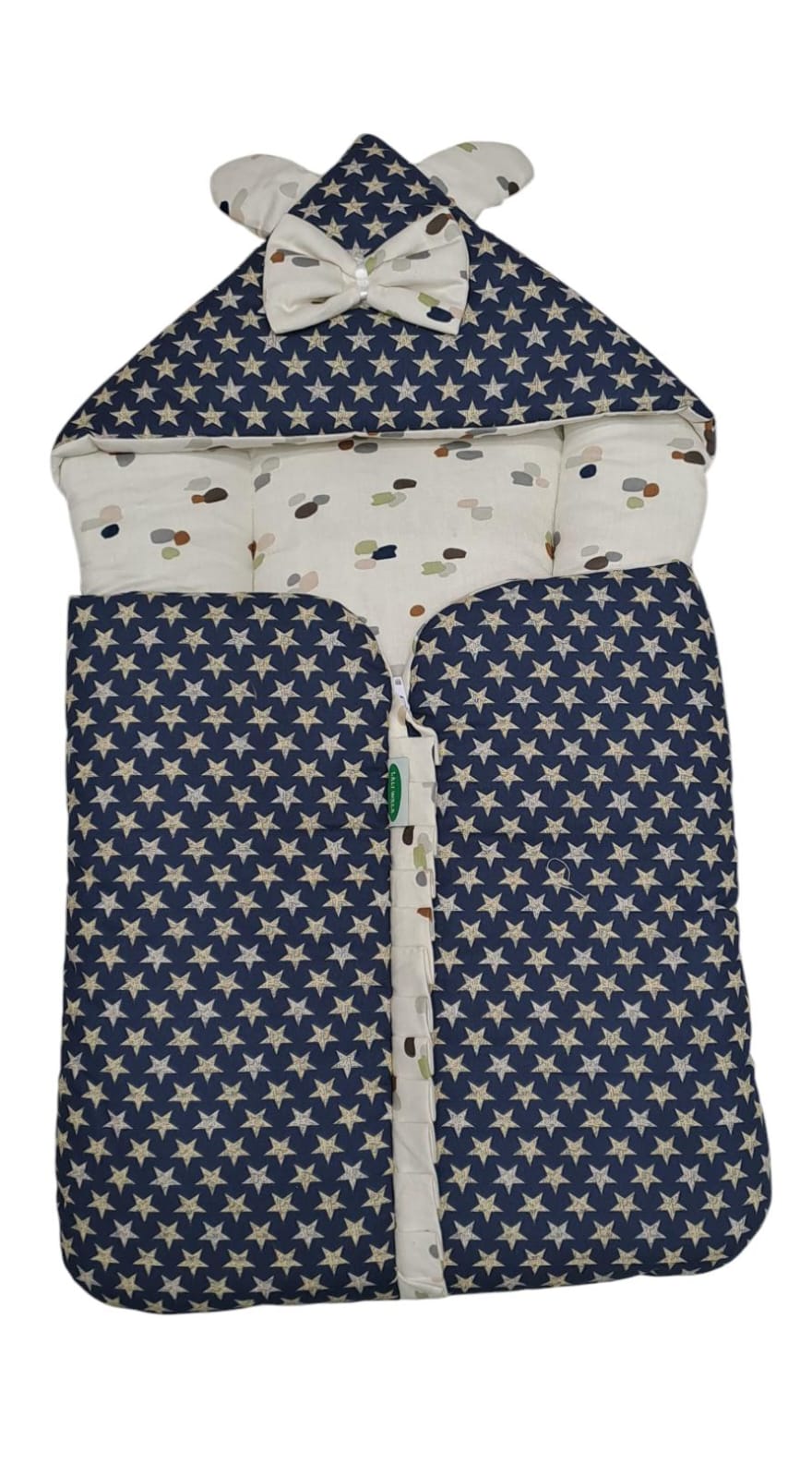 Baby Carry Nest Star Print with Bow Hood