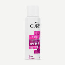CLAREE Rose Natural Deodorant Spray - Citrus and Floral