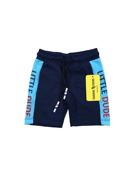 Navy Blue Short with Side Panel Style