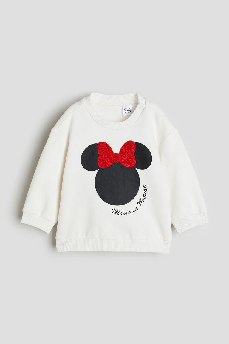 H&M Minnie Mouse White Sweatshirt
