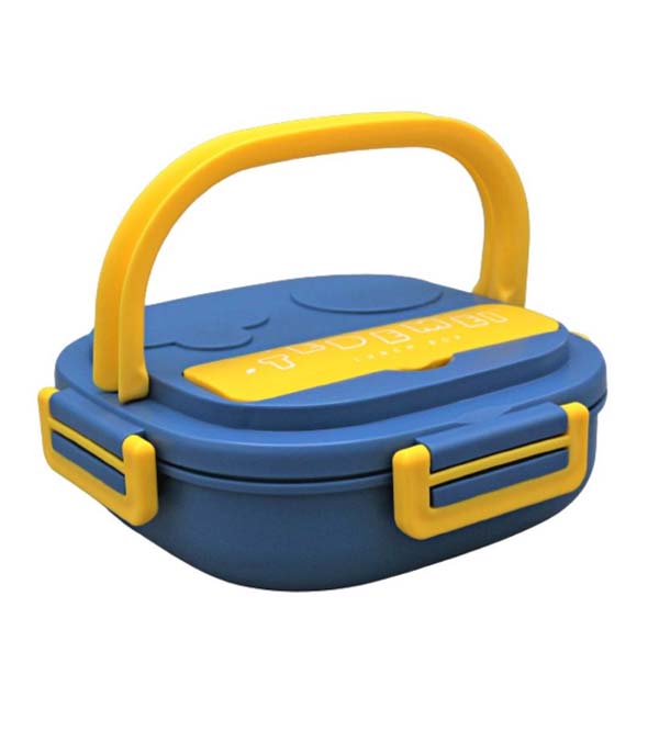 Lunch Box Stainless Steel With Partition & Spoon (6122)