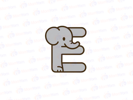 Words list with Letter E for Kids