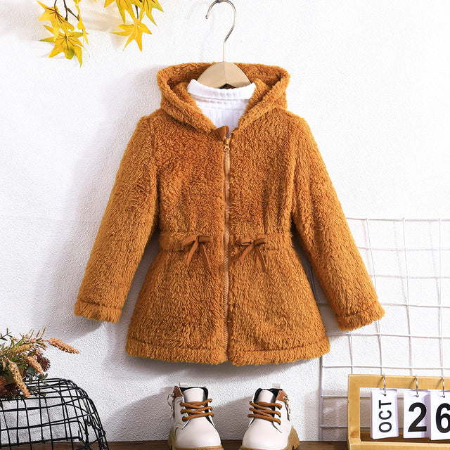 Warm Plush Hooded Jacket