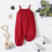 100% Cotton Baby Girl Loose - fit Solid Sleeveless Spaghetti Strap Harem Pants Overalls - MomYom PK