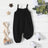 100% Cotton Baby Girl Loose - fit Solid Sleeveless Spaghetti Strap Harem Pants Overalls - MomYom PK