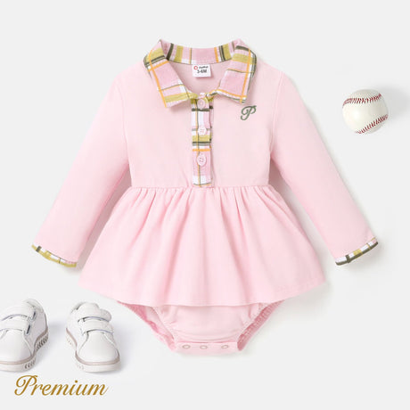 100% Cotton Elegant Baby Girl Romper with Button - MomYom PK