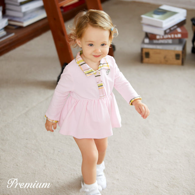 100% Cotton Elegant Baby Girl Romper with Button - MomYom PK