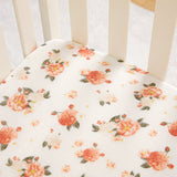 100% Cotton Muslin Baby Floral Pattern Crib Sheet - MomYom PK