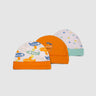 Baby Cap Set   Orange Adventure Theme