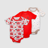 London Bus Baby Bodysuit Set