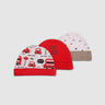 Baby Cap   Red Transportation Print