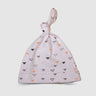 Triangle Patterned Baby Hat   White