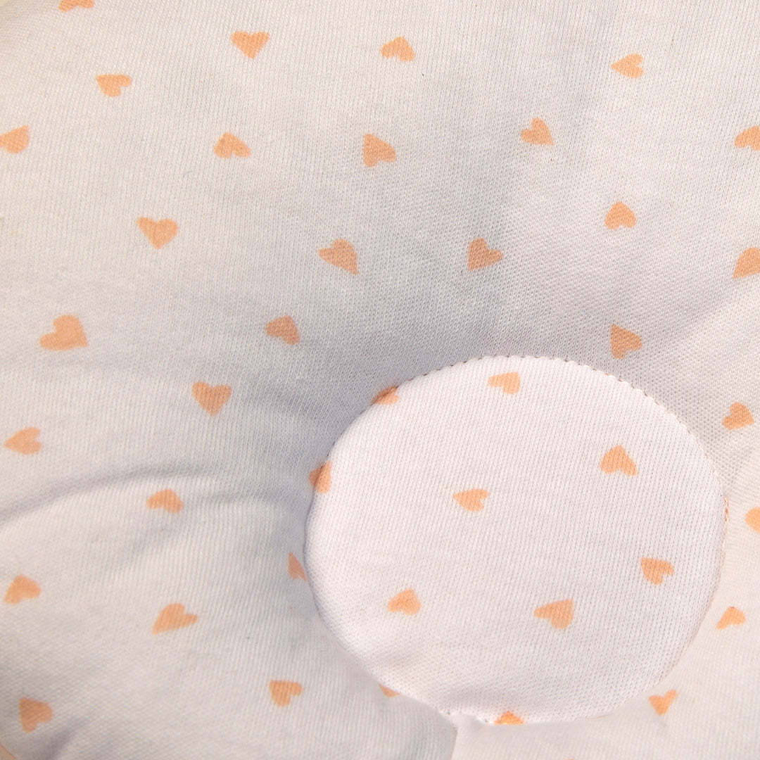 Heart-Pattern Baby Pillow