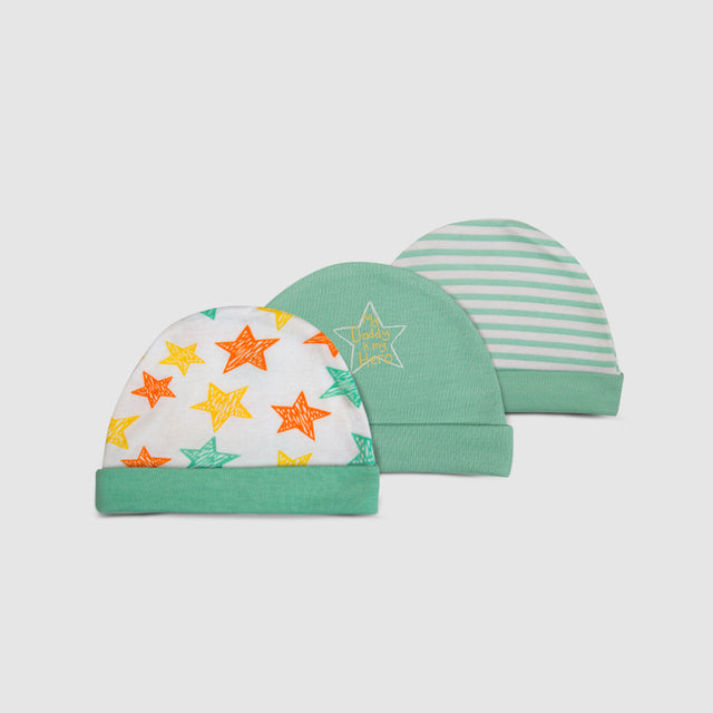 Green Baby Hat Set   Pack of 3