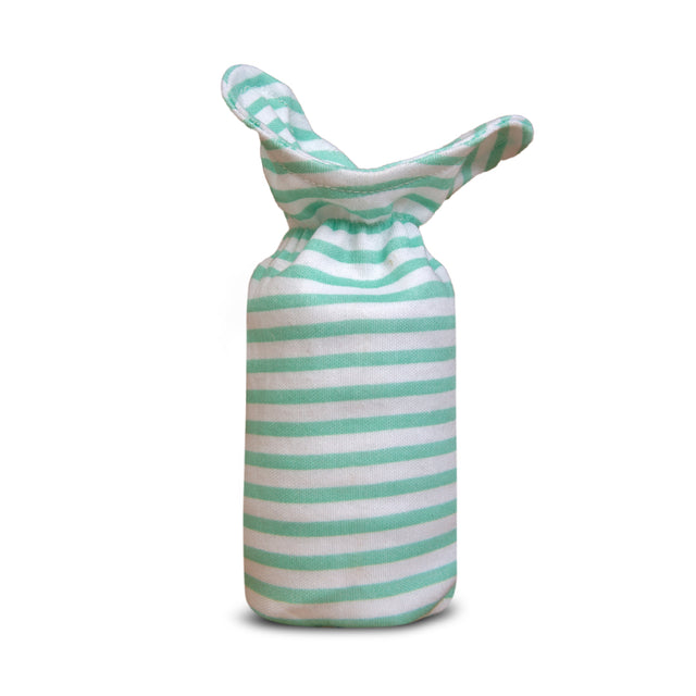 Mint Stripe Bottle Holder