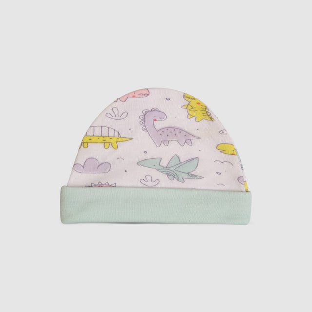 Baby Cap Little Dino Pattern Adorable Cotton Comfortable Infant Accessory   Variation 3