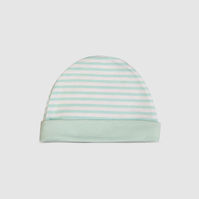 Baby Cap Striped Cotton Soft Comfortable Newborn Infant Clothing Accessory   Variation 1