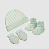 Mint Green Stripe Baby Gift Set