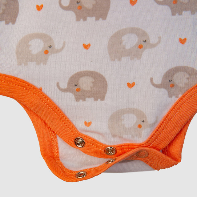 Elephant Safari Baby Bodysuit Set