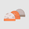 Elephant Print Baby Hat Set   Pack of 3