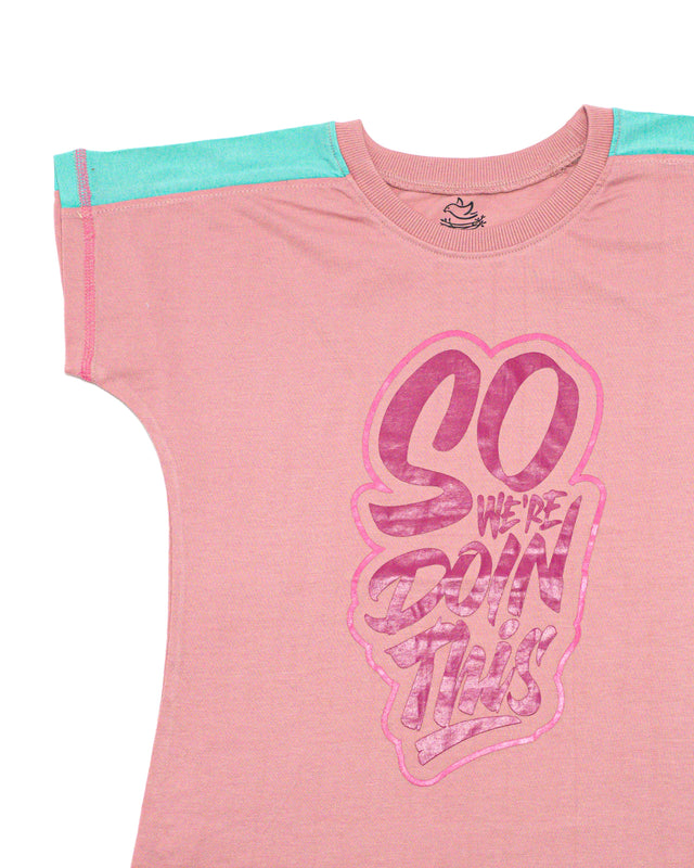 GENERIC Girls Baggy T-Shirt Bridal Rose