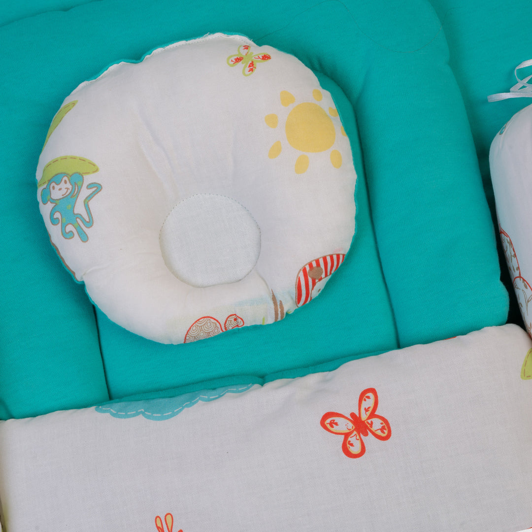 Baby Bedding Set - Teal with Giraffe Theme