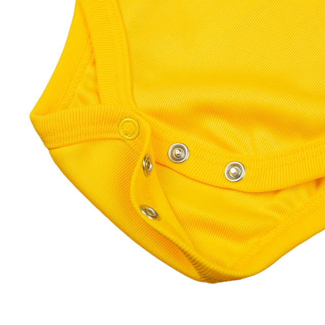 Sunny Yellow Ruffle Collar Baby Bodysuit